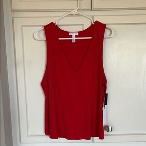 NWT Red Sleeveless Top NEW with TAGS  from Nordstrom size Large